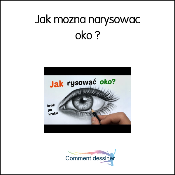 Jak można narysować oko